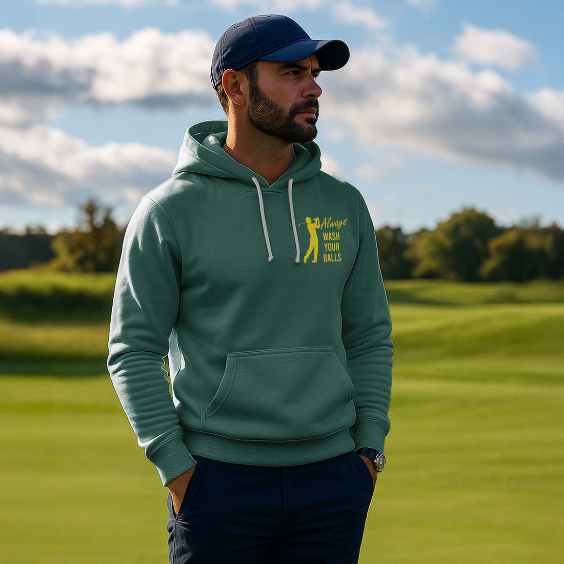 Always Wash Your Ball Champion Hoodie