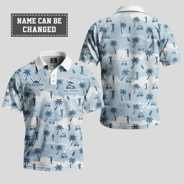 Life Is Always Good On The Golf Course Polo Shirt 2