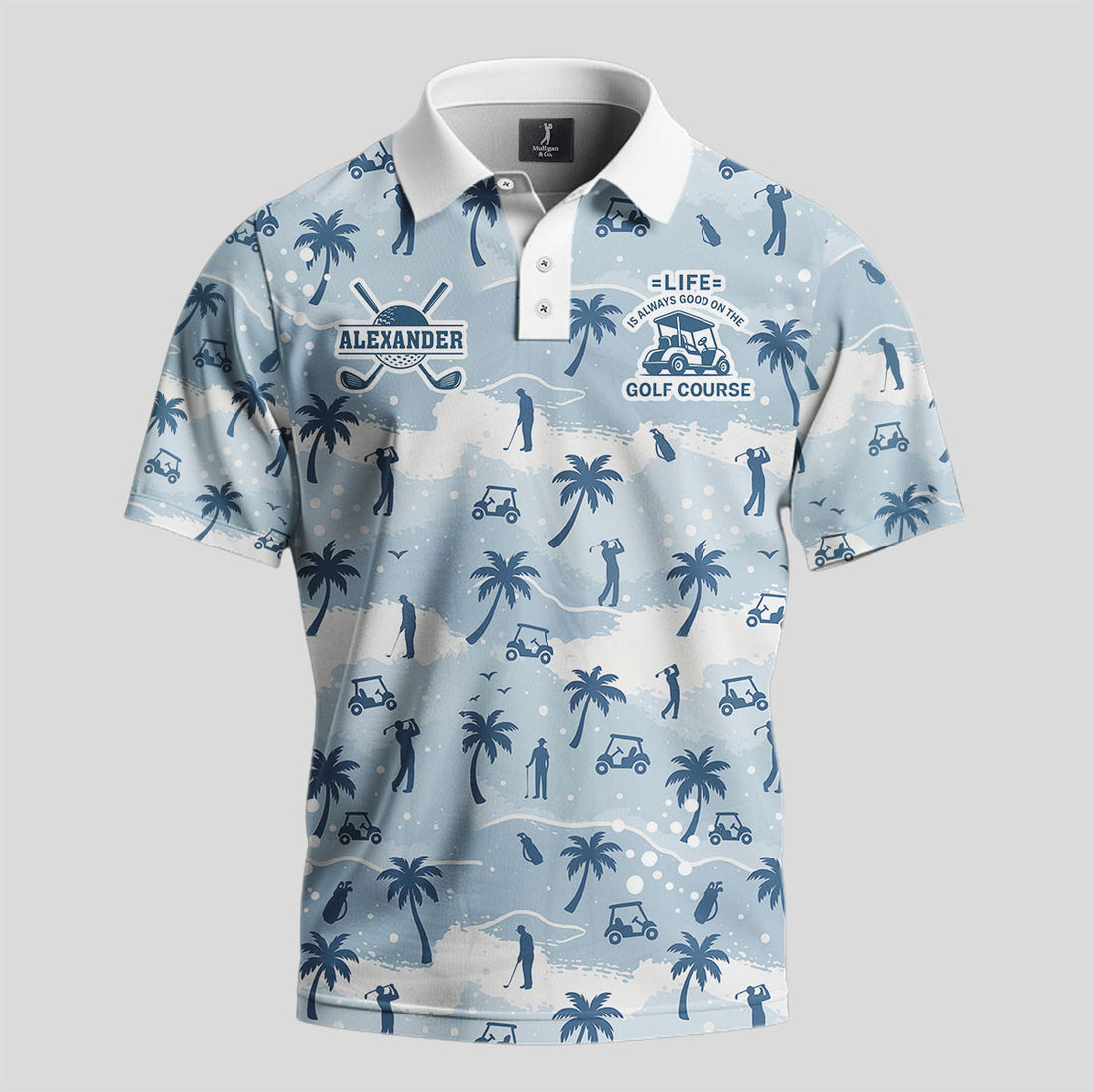 Life Is Always Good On The Golf Course Polo Shirt 2